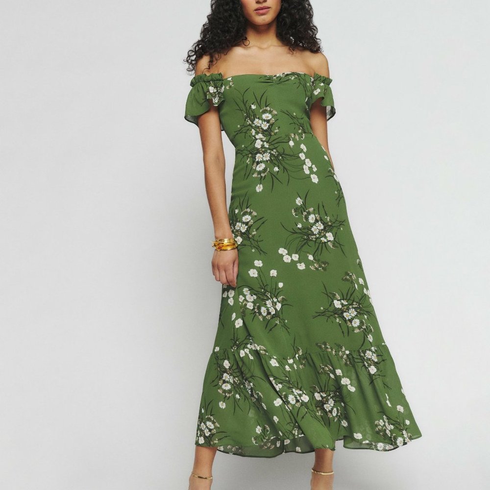 Reformation Butterfly Dress in Lomita